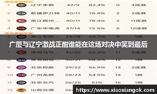 广厦与辽宁激战正酣谁能在这场对决中笑到最后